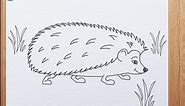 How to draw a hedgehog