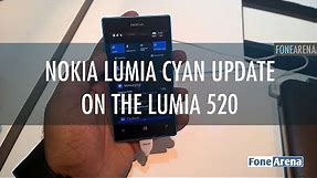 Lumia Cyan update on the Nokia Lumia 520