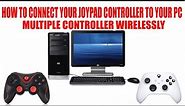 HOW TO CONNECT YOUR JOYPAD CONTROLLER GEN GAME S5 XBOX CONTROLLER WIRELESSLY VIA BLUETOOTH TO PC