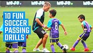 10 Best Soccer Passing Drills for U8, U10 and U12 | Fun Soccer Drills by MOJO