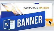 How to Make a Banner in Word
