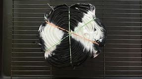 Tie-dye pattern P183 : Black and White