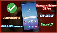 Official Firmware Samsung Galaxy J5 2017 SM-J530F Binary U7 Android 9 Pie