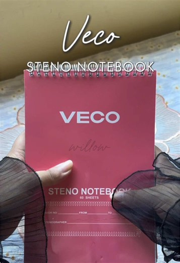 veco steno notebook in pink 💗💫 #veco #steno #notebook
