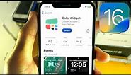 How To Use Color Widgets on iPhone!