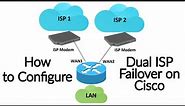 How To Configure Dual ISP Failover on a Cisco Router With a Dynamic Public IP Address