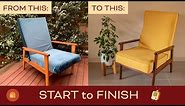 Restoring a Mid Century Modern T.V. Chair Recliner from start to finish