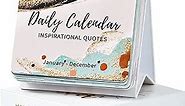 Motivational Calendar - Daily Flip Calendar with Inspirational Quotes, 5.5" x 4.8", Undated Desk Perpetual Calendar, Inspirational Gifts & Office Decor for Women, Men