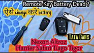 Tata Altroz - Remote Key Battery Change | Tata Nexon, Altroz, Harrier, Tiago, Safari