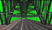 camera ride over the Sydney Harbour Bridge - green screen effect