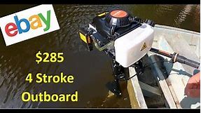 ebay Outboard Motor for $285? 4hp 4 Stroke