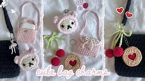 how to crochet cute bag charms/keychains | beginner-friendly tutorial