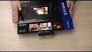 Sony Digital Picture Frame V1000 Unboxing and Feature Demo
