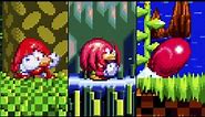 All Knuckles Spindash Animations