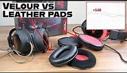 Velour vs Leather Ear-Pads Cushions [Full Comparison]