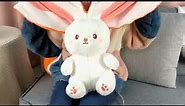 Reversible Strawberry Carrot Bunny Plush Toys Rabbit Easter Gifts