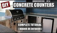 How to Make Concrete Countertops