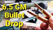 6.5 Creedmoor Bullet Drop - Demonstrated and Explained