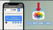 How To Compress Photos Size With Same Resolution on iPhone iOS 15 | Without Using Any App