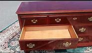 Flamed Mahogany Chippendale Dresser by Drexel Heritage