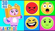 Learn Emotions with LankyBox - Funny Emoji Stories for Kids | LankyBox Channel Kids Cartoon