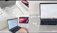 💻 13" macbook pro m1 silver | unboxing, customization, comparison, accessories