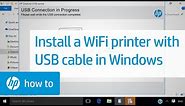 Installing a Wireless HP Printer with a USB Cable in Windows | HP Printers | HP Support