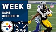 Steelers vs. Cowboys Week 9 Highlights | NFL 2020