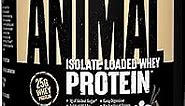 Animal Whey Isolate Protein Powder - Loaded for Pre & Post Workout Muscle Builder and Recovery with Digestive Enzymes for Men & Women - 25g Protein, Great Taste, Low Sugar - Vanilla 4 lbs