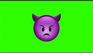 evil emoji 😈 Green screen video free download - Free copyright