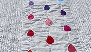 Rainbow Raindrops Baby Quilt - Free Applique Quilt Pattern