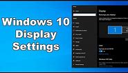 How To Change Screen Resolution & Refresh Rate | Windows 10 Display Settings | Quick & Easy Guide