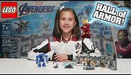 IRON MAN HALL OF ARMOR!!! LEGO Avengers Endgame Set 76125 - Hulkbuster Time-lapse Build & Review!