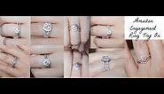 Trying on Affordable Amazon Women's Engagement Rings + Review