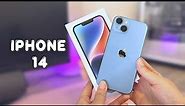 iPhone 14 (Blue) Unboxing | Accessories | Camera Test | Aesthetic