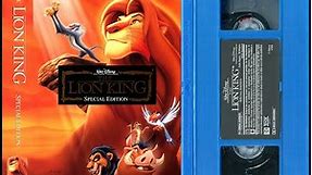 Opening to The Lion King: Special Edition (US VHS; 2003)
