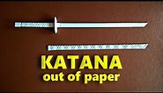 How to make a Samurai Sword Katana out of paper