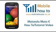 How To Charge - Motorola Moto E