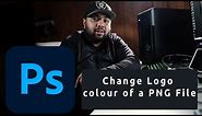 Changing The COLOR of a PNG File | Adobe Photoshop Tutorial 2021