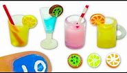 DIY Miniature glass, cup, mug or jar and fruit slices (Tutorial) - YolandaMeow♡