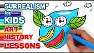 SURREALISM FOR KIDS! | MODERN ART HISTORY LESSONS (WHO IS SALVADOR DALI?)