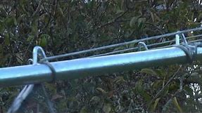 install a galvanised clothesline