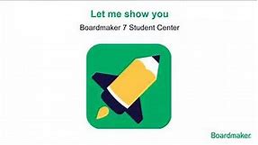 Boardmaker 7: Using the Student Center