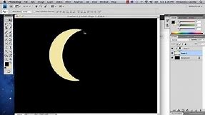How to Draw a Crescent in Photoshop : Photoshop Tutorials