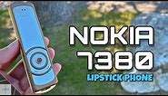 Nokia 7380 (2005) "Lipstick Phone" | Vintage Tech Showcase | Retro Review