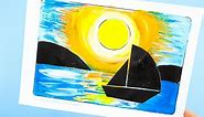 Sailboat Silhouette Art Project for Summer