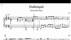Leonard Cohen - Hallelujah Sheet Music