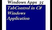 TabControl in C# Windows Application