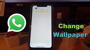 Change Whatsapp Wallpaper on iPhone