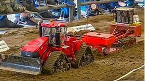 BIG RC tractor Action! R/C tractors working hard! Case! John Deere!